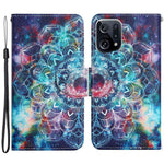 Cross Texture Pattern Printing Leather Case for Oppo Find X5, Stand Wallet Protective Phone Cover with Strap