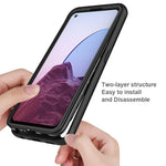 OnePlus Nord N20 5G/Oppo Reno7 Z 5G/Reno7 Lite 5G/Reno8 Lite 5G Hårt PC + Mjukt TPU Hybridskal 3-i-1 Stötsäkert mobilskal med PET-skärmskydd