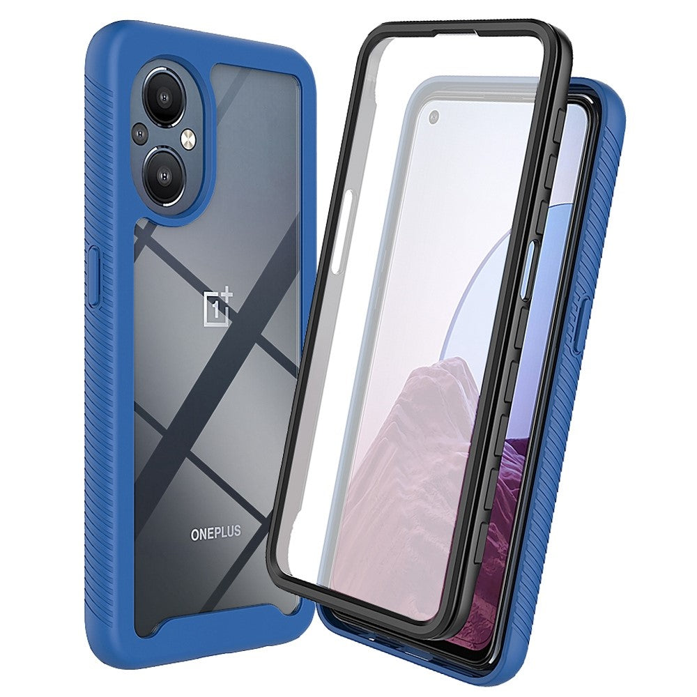 OnePlus Nord N20 5G/Oppo Reno7 Z 5G/Reno7 Lite 5G/Reno8 Lite 5G Hårt PC + Mjukt TPU Hybridskal 3-i-1 Stötsäkert mobilskal med PET-skärmskydd
