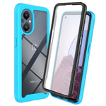 OnePlus Nord N20 5G/Oppo Reno7 Z 5G/Reno7 Lite 5G/Reno8 Lite 5G Hårt PC + Mjukt TPU Hybridskal 3-i-1 Stötsäkert mobilskal med PET-skärmskydd
