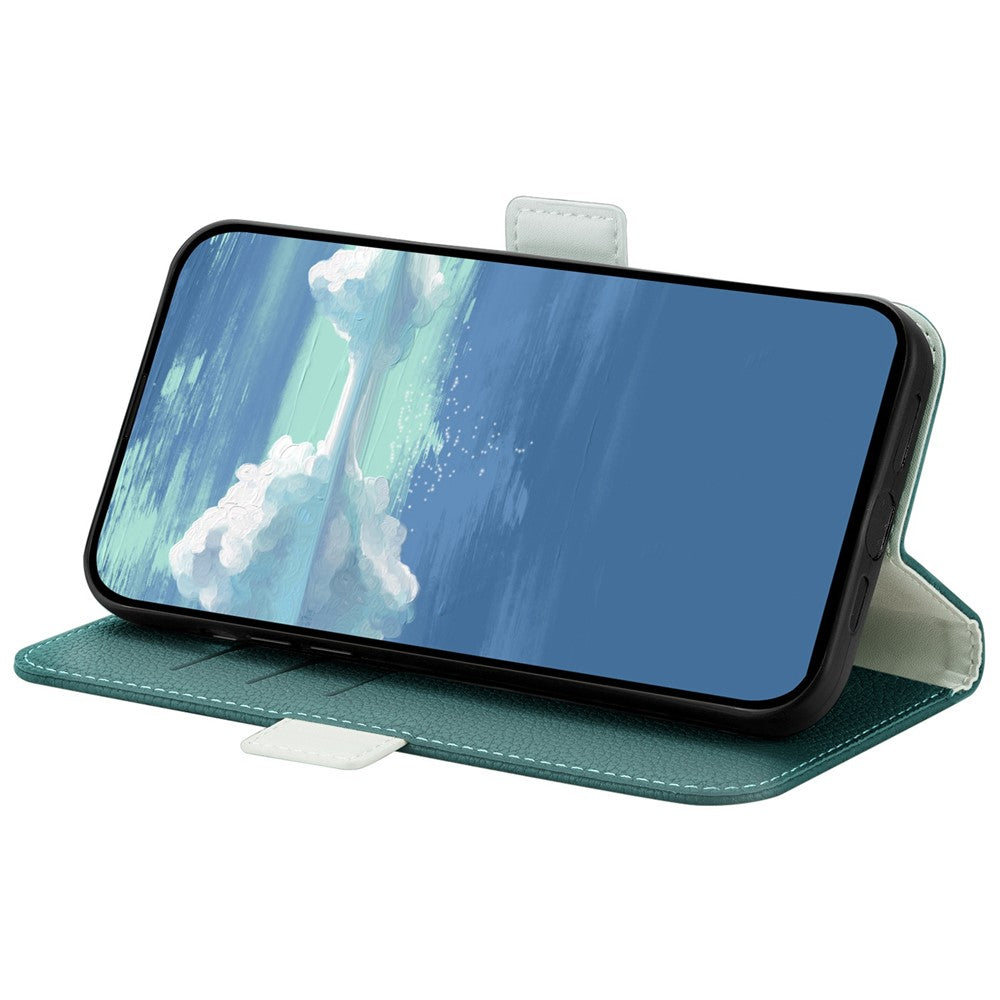 Candy Color Case for Oppo Find X5 Pro, Wallet Style Litchi Texture PU Leather Adjustable Stand Phone Shell