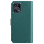 Candy Color Case for Oppo Find X5 Pro, Wallet Style Litchi Texture PU Leather Adjustable Stand Phone Shell