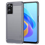 MOFI för Oppo A57 4G / A57s 4G / A57 (2022) 5G / A77 5G / K10 5G / Realme V23 4G / Narzo 50 5G / Q5i Ultratunt kolfiberstruktur mjukt TPU bakstycke borstad yta oljebeständigt mobilskal