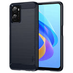 MOFI för Oppo A57 4G / A57s 4G / A57 (2022) 5G / A77 5G / K10 5G / Realme V23 4G / Narzo 50 5G / Q5i Ultratunt kolfiberstruktur mjukt TPU bakstycke borstad yta oljebeständigt mobilskal