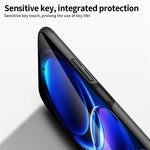 MOFI JK PC Series-1 för Xiaomi Redmi Note 12 Pro+ 5G fingeravtrycksfritt matt mobilskal hårt PC-skydd med rem