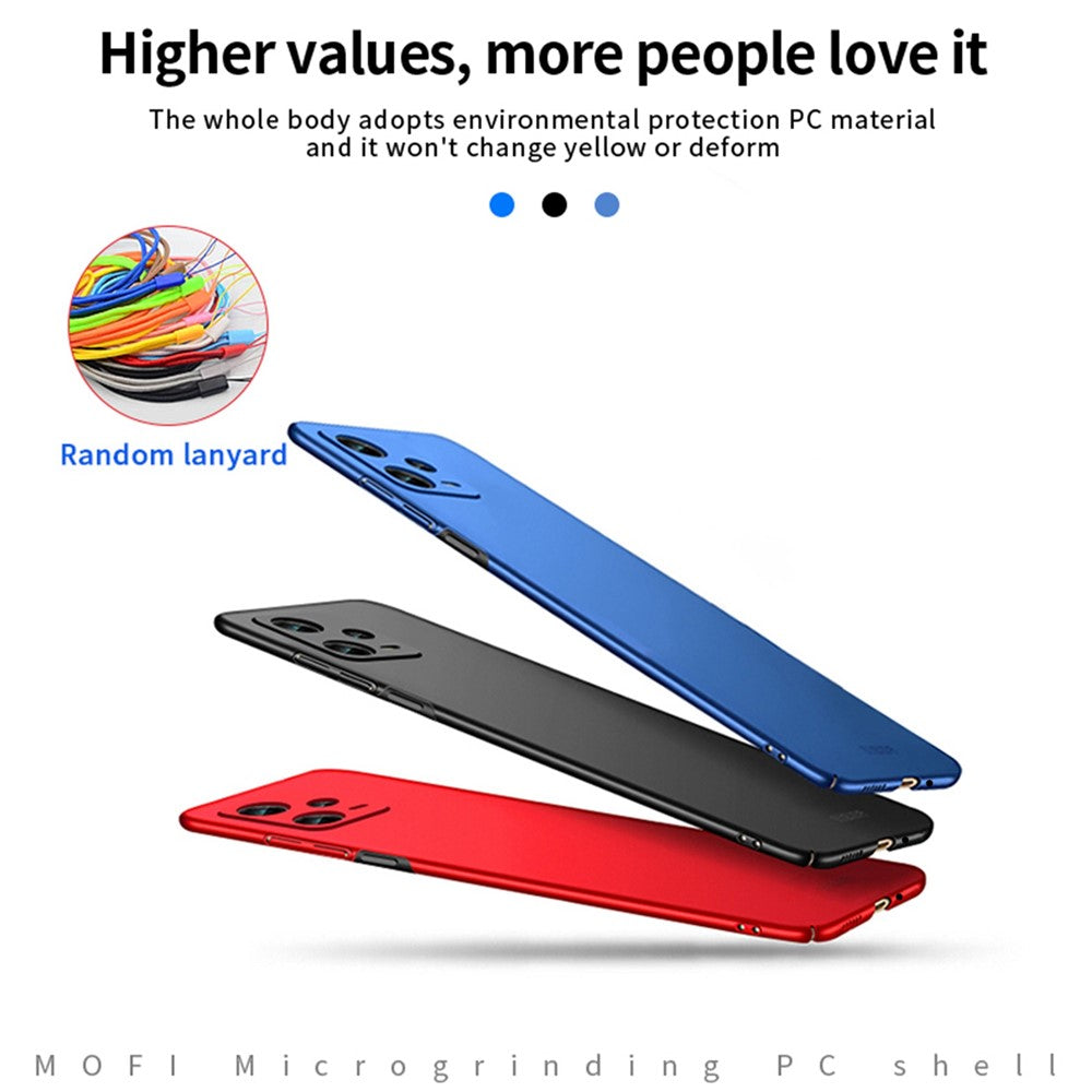 MOFI JK PC Series-1 for Xiaomi Redmi Note 12 Pro 5G Anti-scratch Matte Phone Case Hard PC Protective Cover with Strap