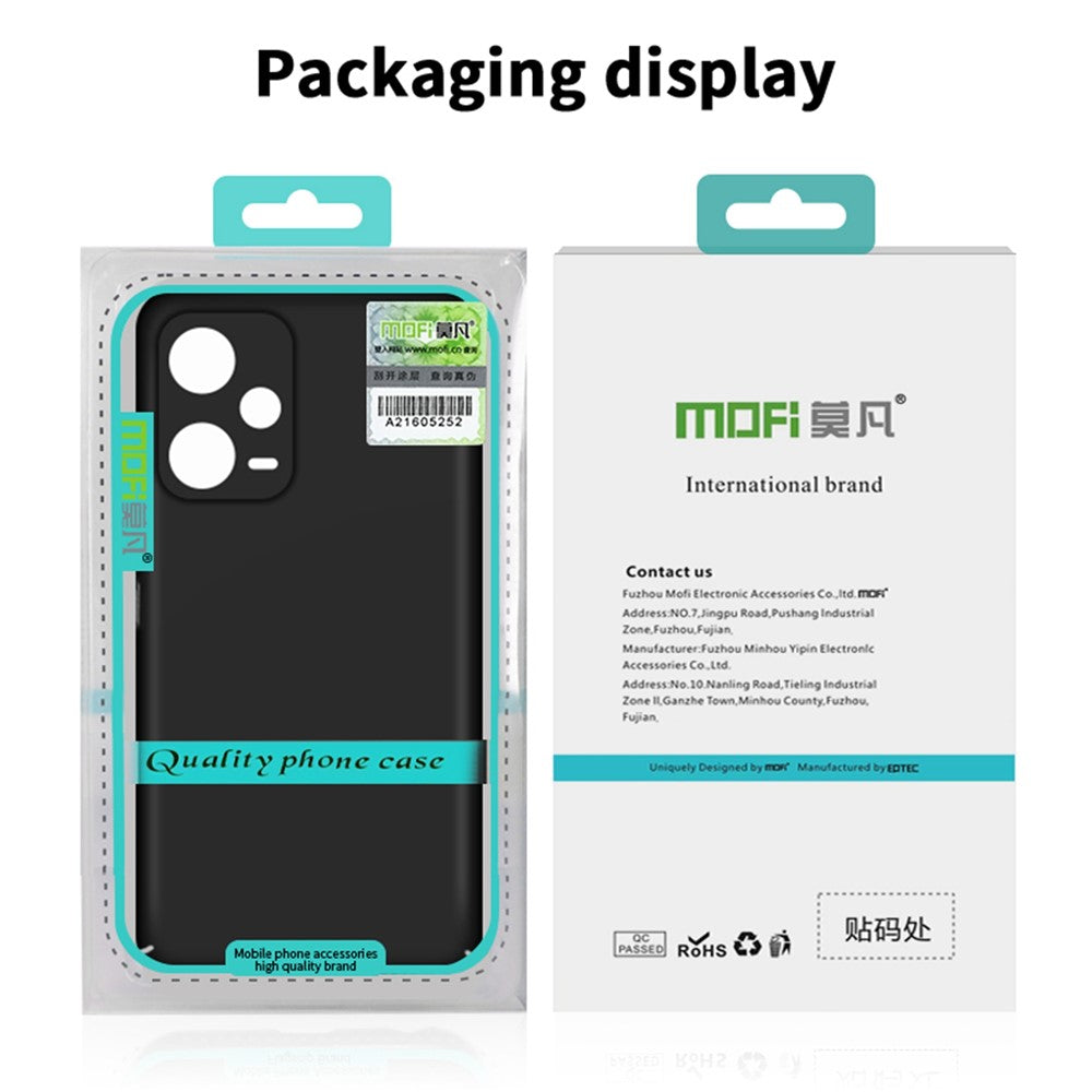 MOFI JK PC Series-1 for Xiaomi Redmi Note 12 Pro 5G Anti-scratch Matte Phone Case Hard PC Protective Cover with Strap