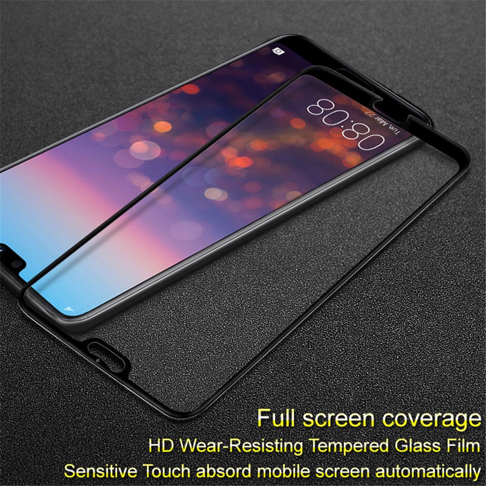 IMAK Pro+ Explosionsskyddande Heltäckande Härdat Glas Skärmskydd för Huawei P20 Pro