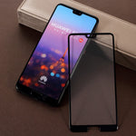 5D 9H Tempered Glass Full Size Screen Guard Film Arc Edges for Huawei P20