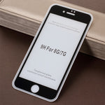 RURIHAI for iPhone 8 4.7 inch 0.26mm 2.5D AB Glue Frosted Full Coverage Tempered Glass Protector Film