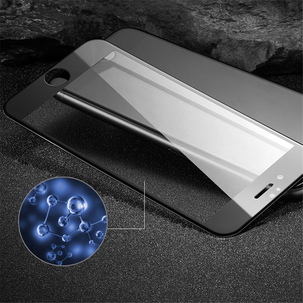 MOCOLO Silk Printing Skærmbeskytter til iPhone 7/8/SE (2022)/SE (2020) 4,7 tommer, Fuld Dækning Fuld Lim Hærdet Glas Anti-Eksplosions Beskyttelsesfilm