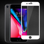 MOCOLO Silk Printing Skærmbeskytter til iPhone 7/8/SE (2022)/SE (2020) 4,7 tommer, Fuld Dækning Fuld Lim Hærdet Glas Anti-Eksplosions Beskyttelsesfilm