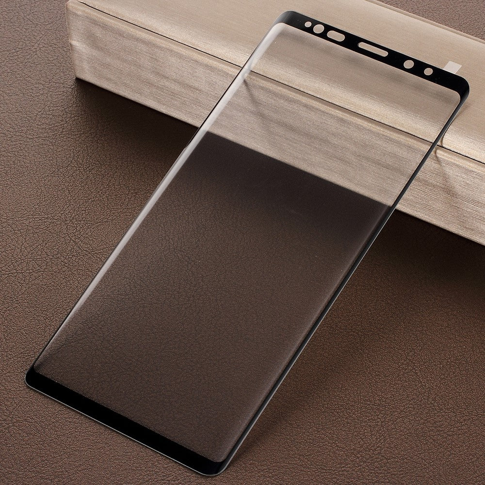 For Samsung Galaxy Note9 9H Arc Edges Silk Printing Tempered Glass Full Size Screen Protector