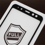 RURIHAI 0.26mm 2.5D Buet Hærdet Glas Fuldskærmsbeskytter til Samsung Galaxy A8 (2018)