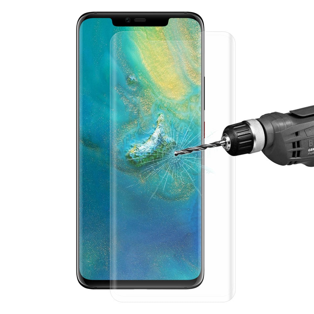 HAT PRINCE for Huawei Mate 20 Pro 3D Full Size Tempered Glass Screen Film 0.26mm Side Glue