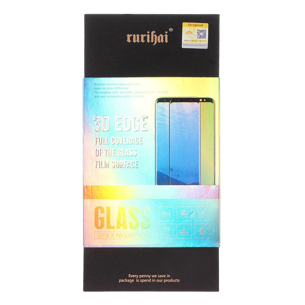 RURIHAI for Huawei Mate 20 Pro 3D Full Glue UV Liquid Tempered Glass Screen Protector [Case Friendly] + UV Lamp