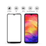 MOCOLO Silk Printing Anti-explosion Tempered Glass Full Screen Shield [Full Glue] for Xiaomi Redmi Note 7 / Note 7 Pro (India)