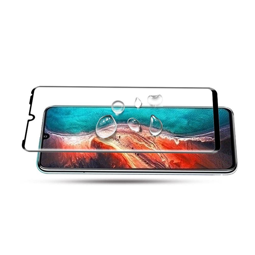 AMORUS for Huawei P30 Pro Tempered Glass Screen Protector Full Coverage Full Glue 3D Curved Edge Anti-Scratch HD Clear Screen Film
