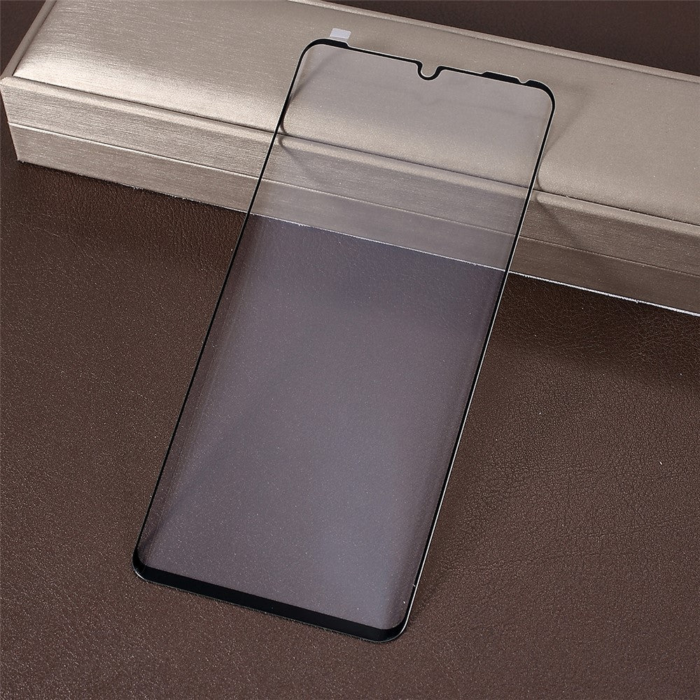 Silkestryckt böjt heltäckande skärmskydd i härdat glas för Huawei P30 Pro