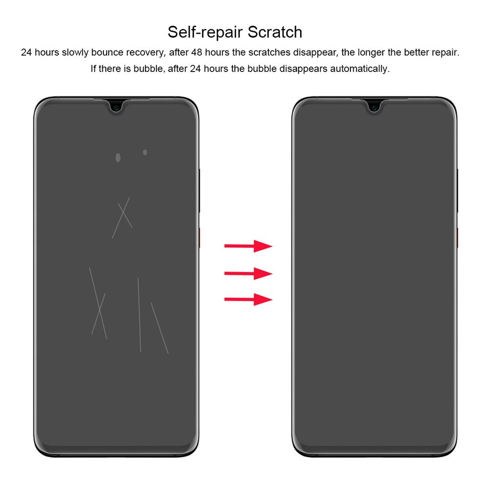 HAT PRINCE Hydrogel Film 3D Full Covering Soft Screen Guard Film for Huawei P30
