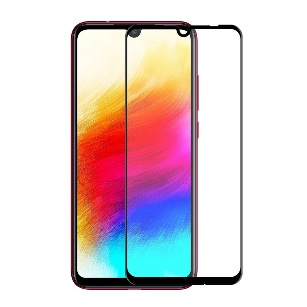 HAT PRINCE för Xiaomi Redmi Note 7 / Note 7 Pro (Indien) 0,26 mm 9H 6D härdat glas heltäckande skärmskyddsfilm