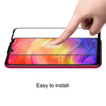 HAT PRINCE för Xiaomi Redmi Note 7 / Note 7 Pro (Indien) 0,26 mm 9H 6D härdat glas heltäckande skärmskyddsfilm