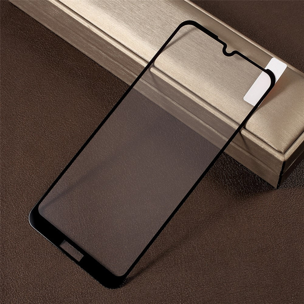 RURIHAI hærdet glasskærmbeskyttelse i fuld størrelse med fuld lim og solid beskyttelse til Huawei Y6 (2019) / Y6 Prime (2019) / Y6 Pro (2019)