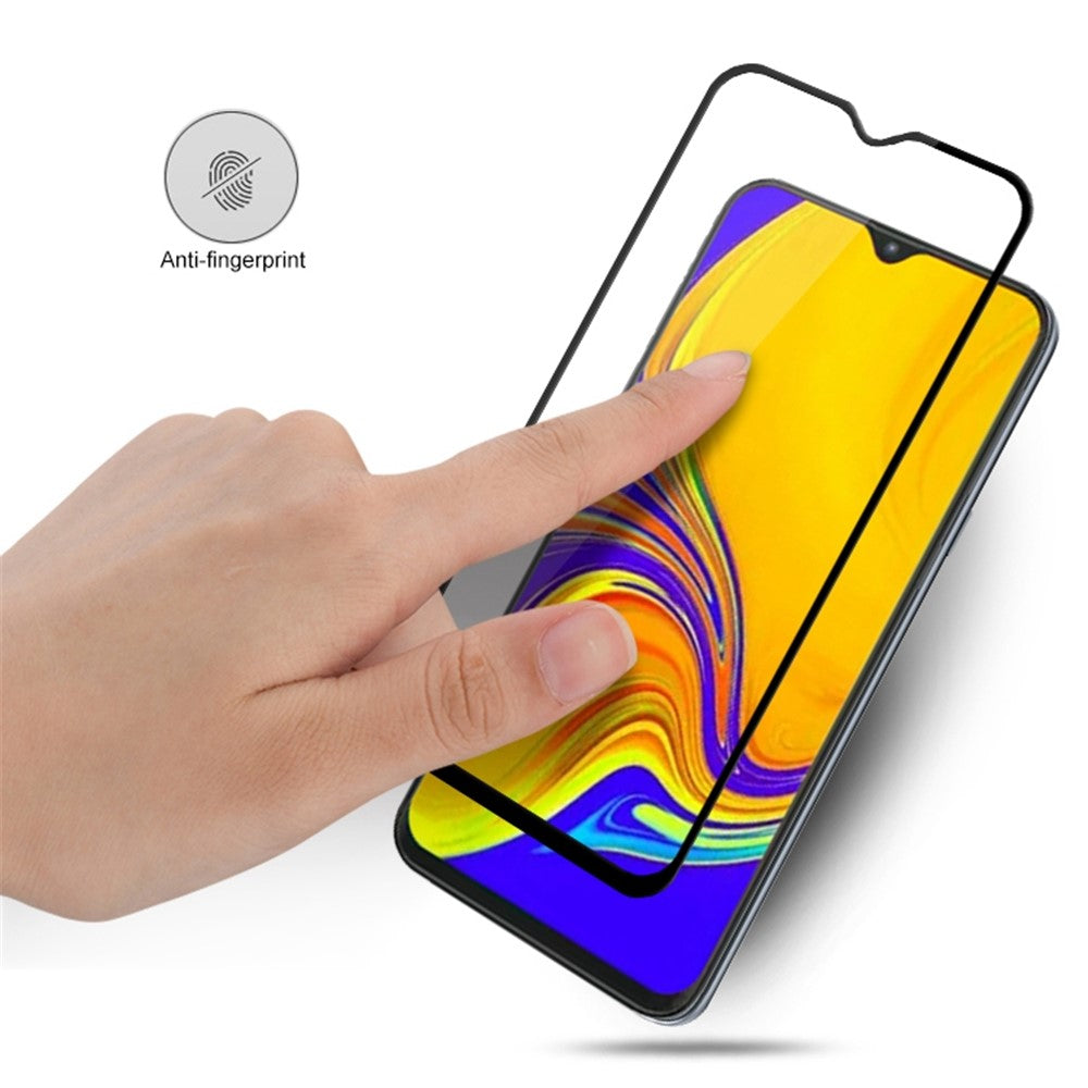 AMORUS Fuld Lim Silketryk Hærdet Glas Fuld Skærmbeskytter til Samsung Galaxy A50 / A30 / A20 / M30 / A40s