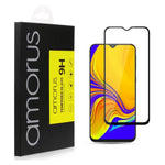 AMORUS Fuld Lim Silketryk Hærdet Glas Fuld Skærmbeskytter til Samsung Galaxy A50 / A30 / A20 / M30 / A40s