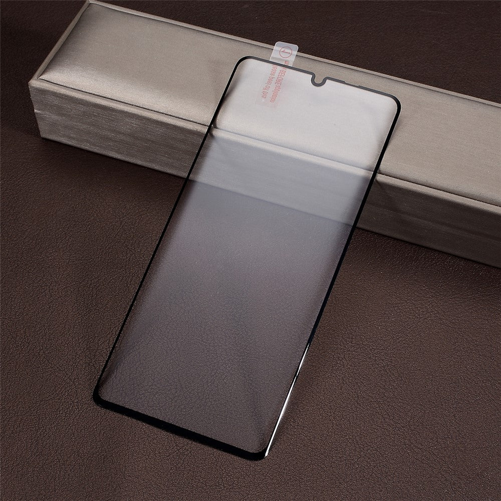 Silk Print Full Glue Tempered Glass Screen Protector Film, Support Fingerprint Unlock for Huawei P30 Pro