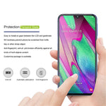 MOCOLO Silk Printing Ultra Clear Tempered Glass Full Screen Film [Full Glue] for Samsung Galaxy A40