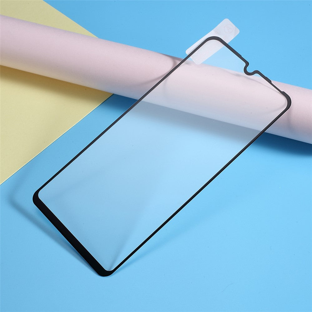 Silk Printing Tempered Glass Full Screen [Full Glue] Phone Protector Film for Huawei P30 Lite / nova 4e / P30 Lite New Edition