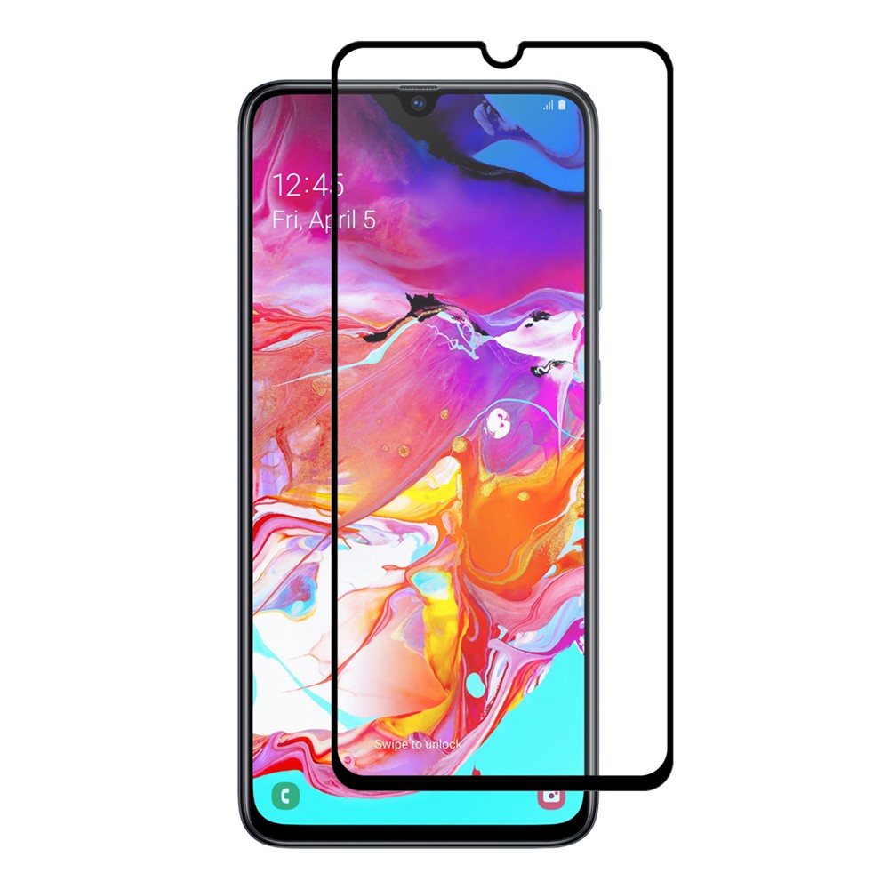 HAT PRINCE 0.26mm 9H 2.5D Härdat Glas Heltäckande Limskydd Heltäckande För Samsung Galaxy A70