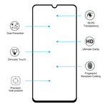 HAT PRINCE 0,26 mm 9H 2.5D hærdet glas med fuld limbeskyttelse og fuld dækning til Samsung Galaxy A70