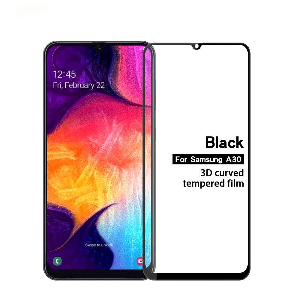 MOFI 3D-böjt härdat glas helskärmsskydd för Samsung Galaxy M30 / A20 / A50 / A30
