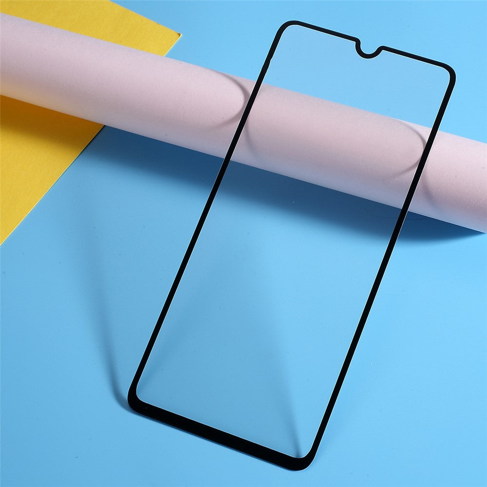 9H Curved Full Size Silk Print Tempered Glass Screen Protector for Samsung Galaxy A70