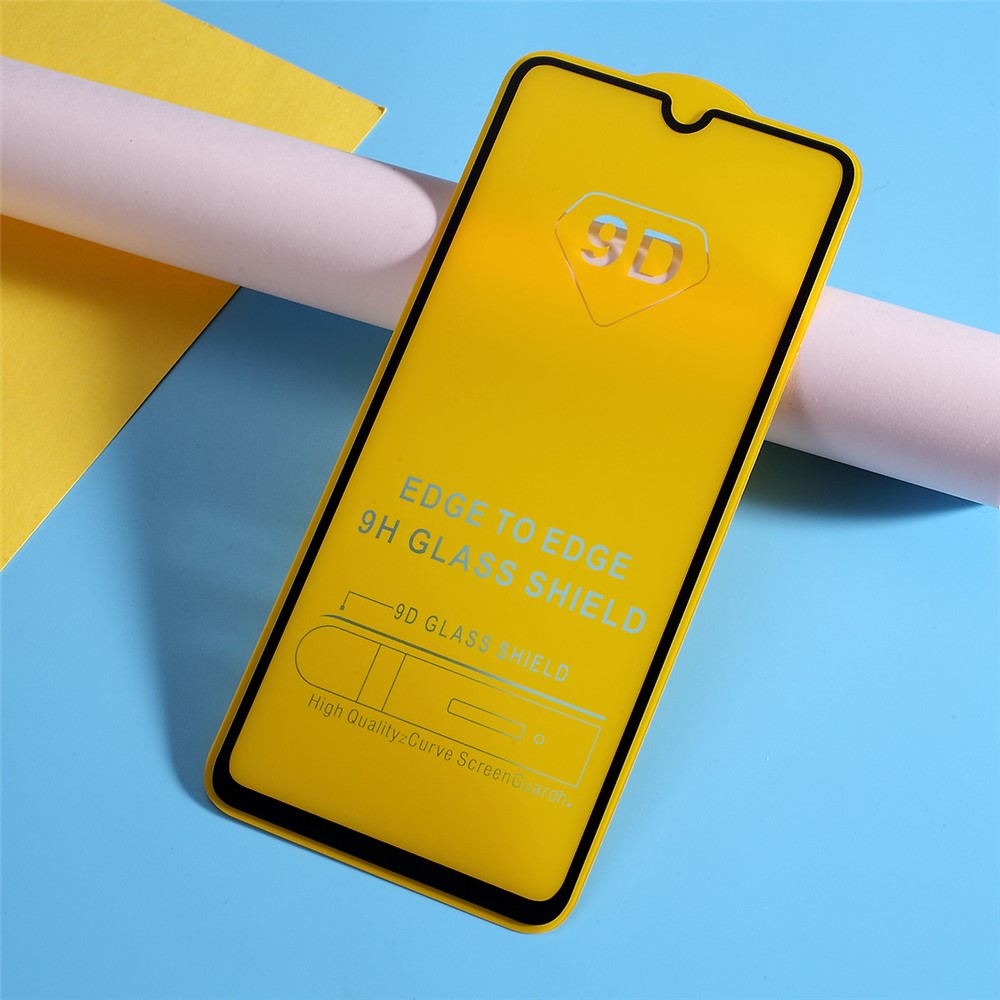 9H Curved Full Size Silk Print Tempered Glass Screen Protector for Samsung Galaxy A70