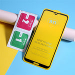 9H Curved Full Size Silk Print Tempered Glass Screen Protector for Huawei Y5 (2019) / Honor 8S