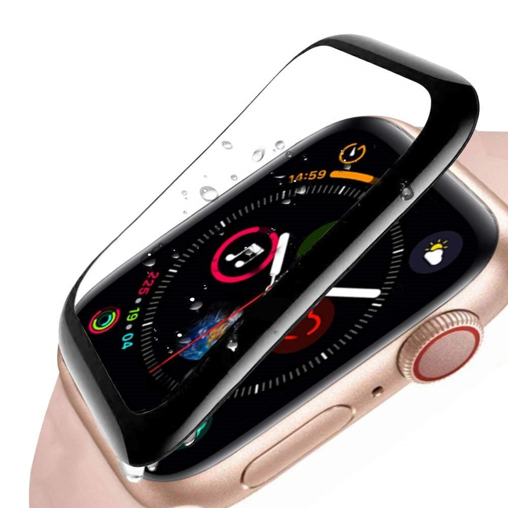 3D Fuldlim Fuldskærmsbeskyttelsesfilm til Apple Watch Series 4 44 mm