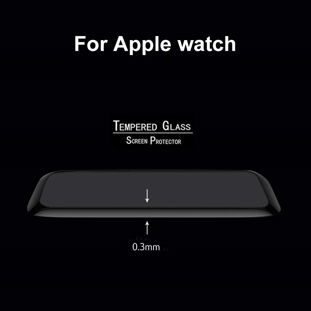 3D Fuldlim Fuldskærmsbeskyttelsesfilm til Apple Watch Series 4 44 mm