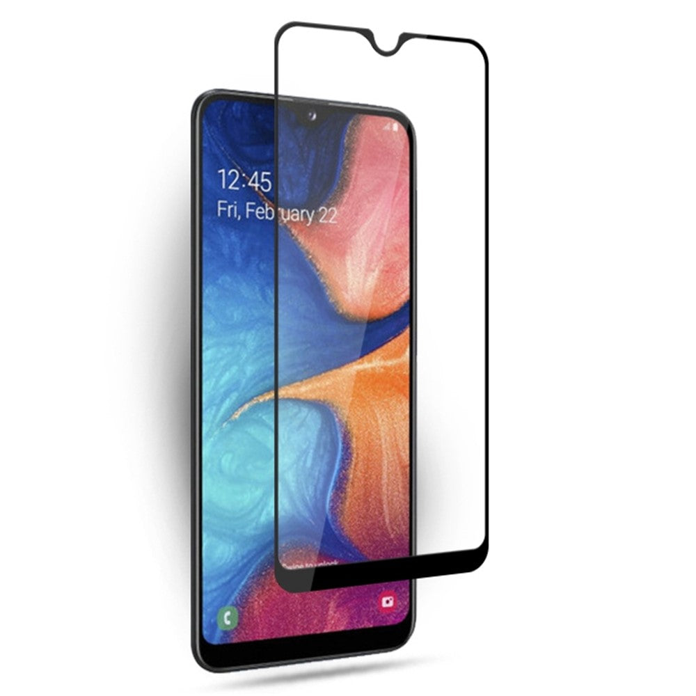 AMORUS Screen Protector for Samsung Galaxy A20e Full Screen Full Glue Silk Printing Tempered Glass Protective Film