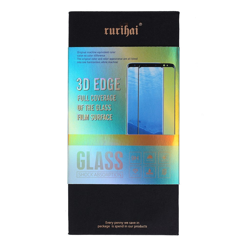 RURIHAI for Huawei P30 Pro 3D Edge Full Coverage Full Glue Tempered Glass Film + Screen Protector Pushing Plate + Roller