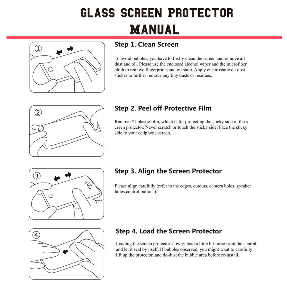 HAT PRINCE 0.26mm 9H 2.5D Tempered Glass Screen Protector for Xiaomi Redmi Note 7/Note 7 Pro (India)/Note 7S