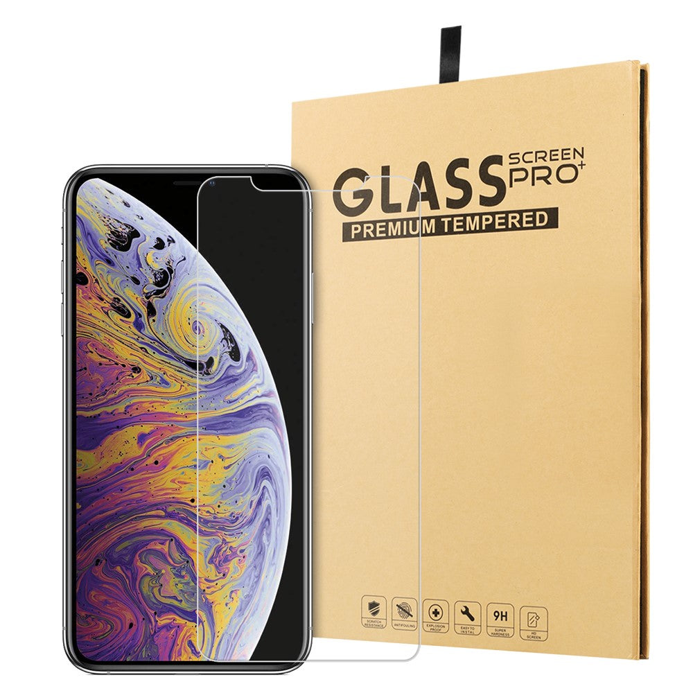 Til Apple iPhone 11 Pro Max 6,5 tommer (2019)/XS Max 9H skærm hærdet glasbeskyttelsesfilm 0,25 mm buekant