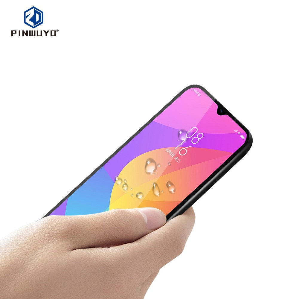 PINWUYO Full Coverage 2.5D 9H Tempered Glass Screen Film Xiaomi Mi CC9 / Mi CC9 Meitu Edition/ Mi 9 Lite