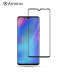AMORUS Silk Printing Full Glue Härdat Glas Skärmskyddsfilm för Huawei P30 Lite / Nova 4e