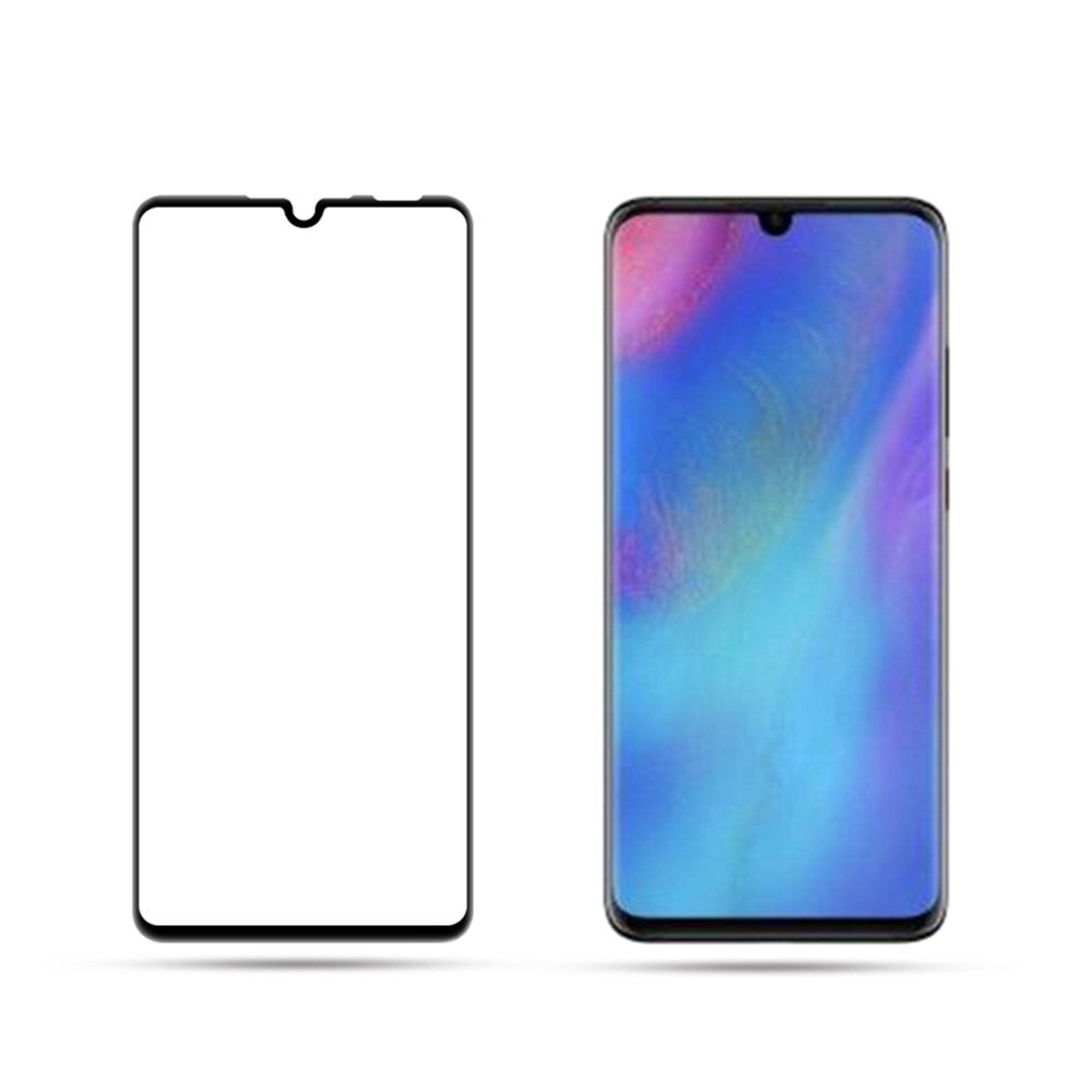 AMORUS Silk Printing Full Glue Tempered Glass Screen Protector Film for Huawei P30 Lite / nova 4e