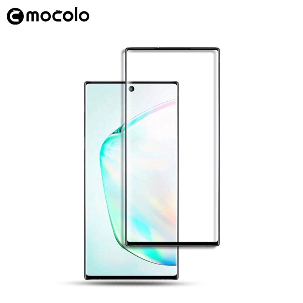 MOCOLO 3D Helskärms Böjd Härdat Glas Skärmskydd (Fingeravtryckslåsning) för Samsung Galaxy Note 10 Plus/Note 10 Plus 5G