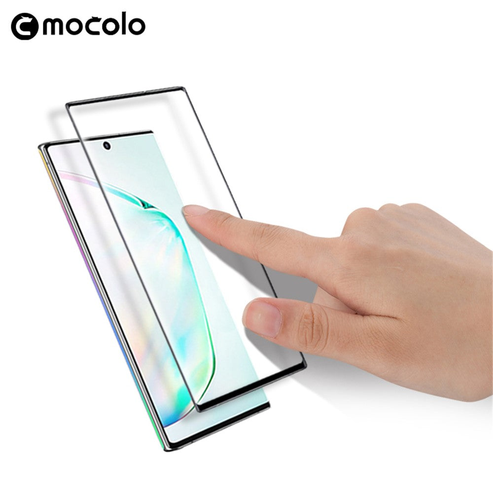 MOCOLO 3D Full Screen buet skærmbeskytter af hærdet glas (fingeraftryksoplåsning) til Samsung Galaxy Note 10 Plus/Note 10 Plus 5G