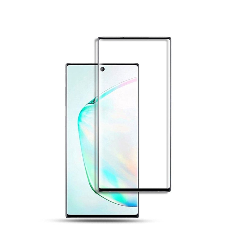 AMORUS 3D Fuld Dækning Buet Hærdet Glas Skærmfilm (Fingeraftryksoplåsning) til Samsung Galaxy Note 10 Plus / 10 Plus 5G
